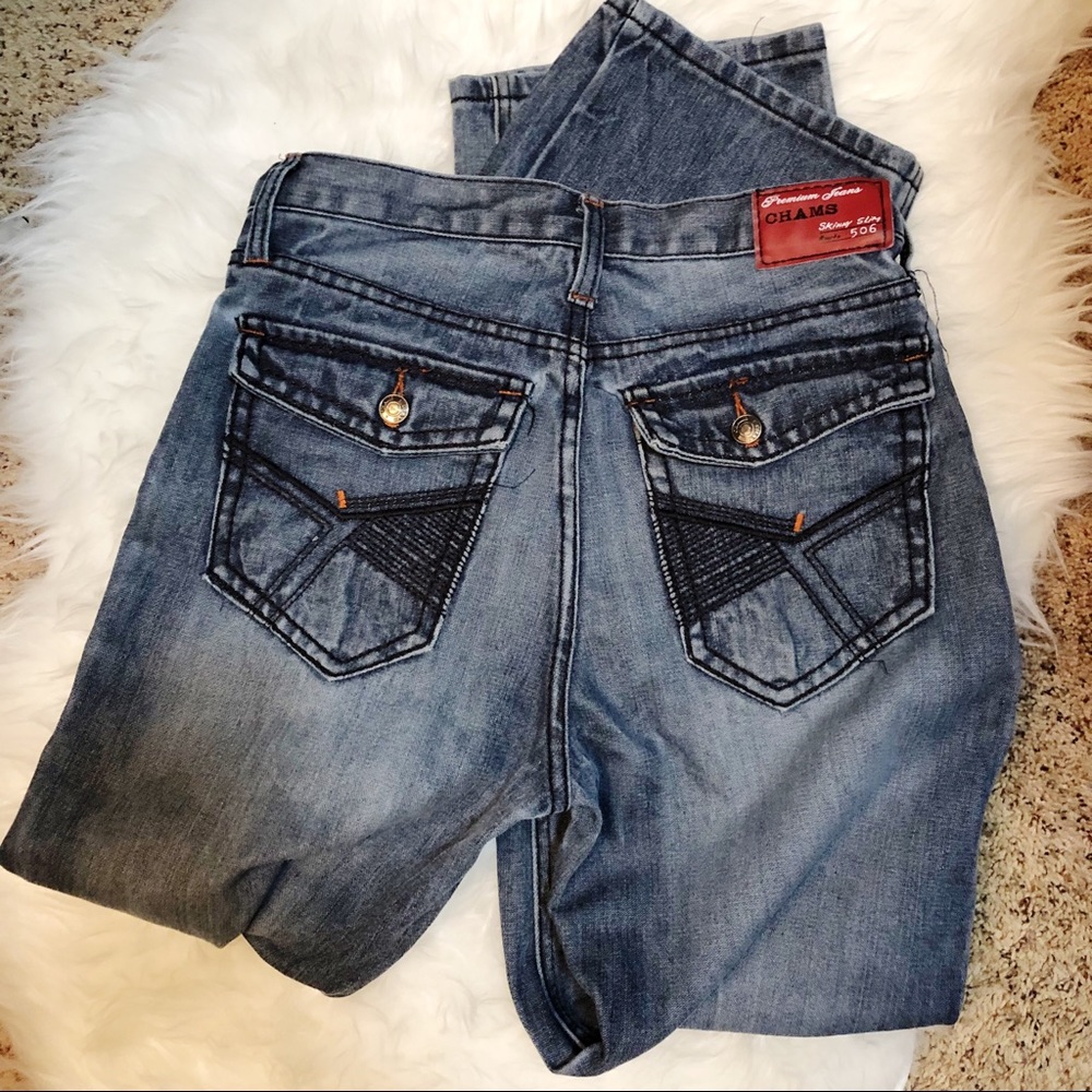Chams Premium Skinny Slim 506 Sz 18 - Picture 2 of 5